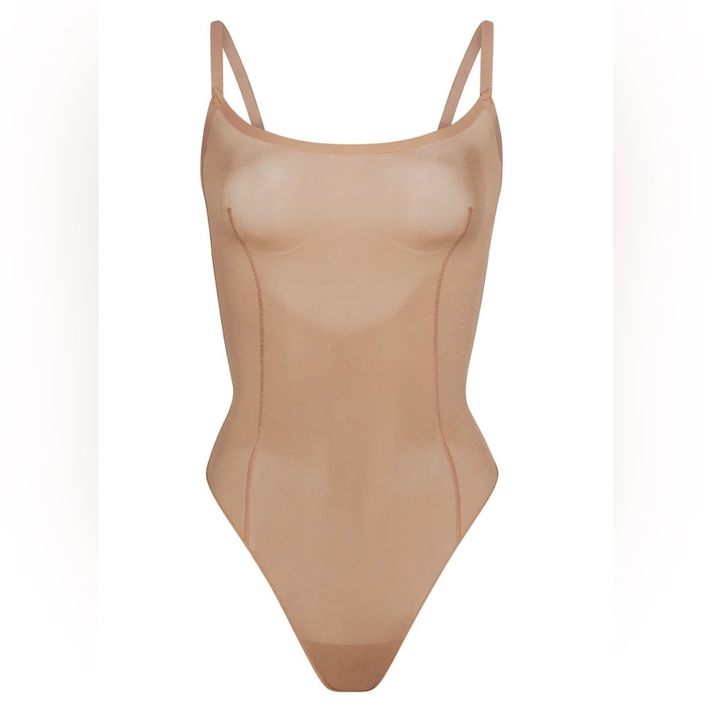 🤎 NWOT! SKIMS Sheer Sculpt Thong Bodysuit